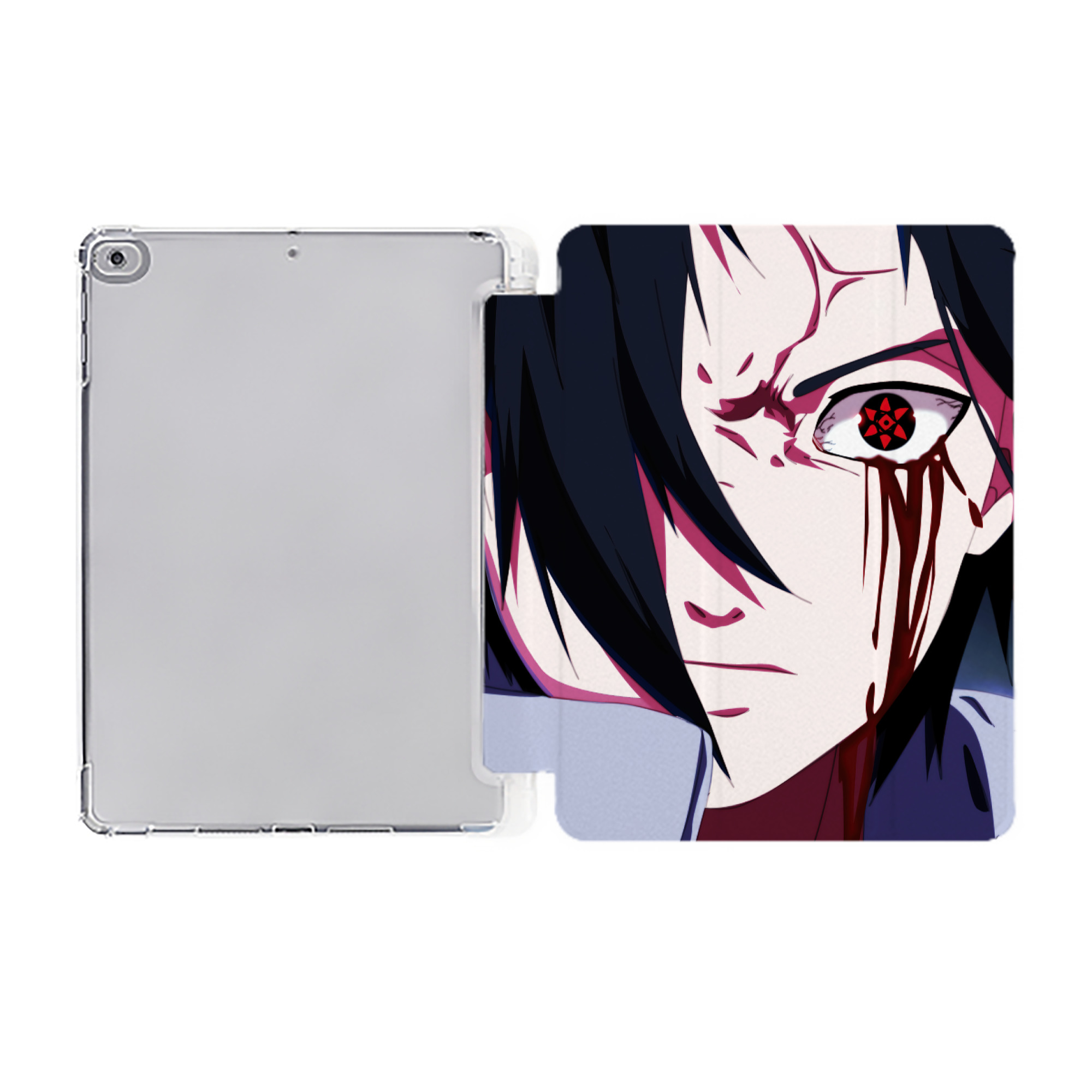 （画像用） NARUTO -ナルト- NARUTO -ナルト- 疾風伝 IPad ケース ペン収納付き 三つ折りスタンド PUレザー×シリコン 対応機種9.5/10.5/10.9インチ